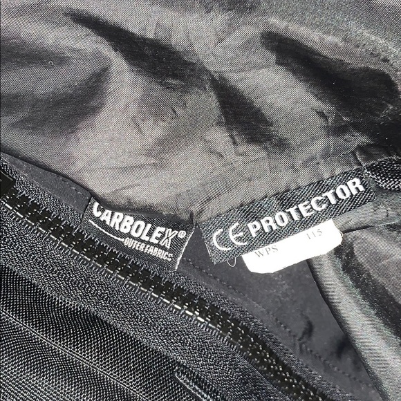 Gently Loved Men's Black Motorcycle Jacket..** Missing Washable Inner Liner** - Picture 12 of 16